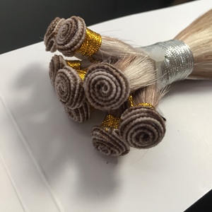 Extensioni di <span class=keywords><strong>capelli</strong></span> umani vergini 100% naturali, di qualità lusso, invisibili, popolari, <span class=keywords><strong>colore</strong></span> Balayage, con trama annodata a mano, a doppia trama, a doppia densità. - Product Image 3