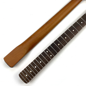 Manche gauche en érable torréfié avec manche en bois de rose et écrou en os de 42mm, 22 frettes - Product Image 1