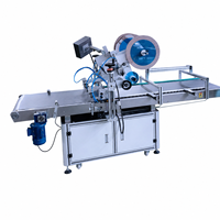Machine d'étiquetage automatique supérieure et inférieure pour barquettes alimentaires, boîtes, conteneurs, cartons et produits d'emballage plats