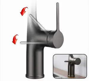 Gunmetal Gray Pull-down Kitchen Faucet Kitchen Sink Faucet Kitchen Multi-function Faucet