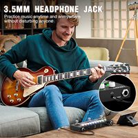 Pédale de guitare électrique rechargeable LEKATO 9 AMP avec multi-effets : Delay, Reverb, Distortion, Overdrive, IR Loading