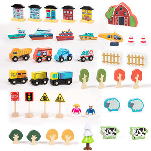 Mesa de <span class=keywords><strong>tren</strong></span>, mesa de actividades multifuncional de madera para niños con mesa reversible, regalo ideal para niños pequeños y niñas de más de 3 años - Product Image 6