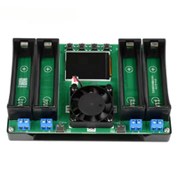 Probador de Baterías con Pantalla LCD, Analizador Universal de Baterías, Cargador para Baterías 18650, Probador de Resistencia Interna de 4 Canales