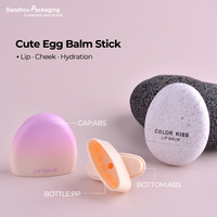 Tube cosmétique rotatif Pebble pour correcteur, déodorant, crème solaire et baume multi-usages 5g