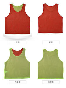 سترة رياضية شبكية للكبار قابلة للعكس بشعار مخصص ، اسم مطبوع ، مرايل كرة قدم Pinnie ، لتدريب كرة السلة ، خدمة OEM - Product Image 4