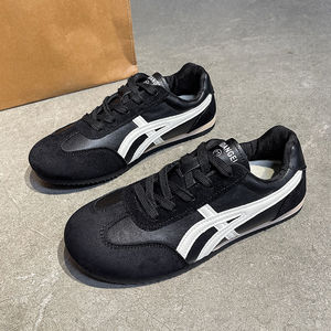 أحذية رياضية مسطحة من فورست جامب للمشي تناسب جميع الأحذية على الطراز الكوري أحذية تدريب بيضاء للربيع والخريف عصرية برباط - Product Image 4