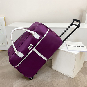 Customized Large Capacity Luxury Vintage <strong>Suitcase</strong> Travel Set Oxford Material <strong>Light</strong> Weight Fashionable Stylish Trolley Bags - Product Image 3