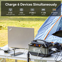Livraison gratuite depuis l'entrepôt américain, prix de gros, générateur solaire portable rechargeable 330W avec panneau solaire à onde sinusoïdale pure pour appareils