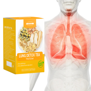 Té Herbal Orgánico para Limpiar los Pulmones, para Fumadores, Ayuda a Dejar <span class=keywords><strong>de</strong></span> Fumar, en Caja, para un Hígado Saludable, Venta al Por Mayor - Product Image 1