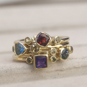Anello da Donna Decorativo Geometrico Multicolore Unico ed Elegante - Product Image 4