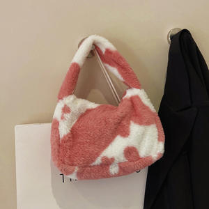 Sac à main d'hiver pour femme, petit et doux, à porter à l'épaule ou sous le bras, sac à main chaud - Product Image 3