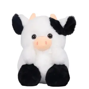 粉色奶牛娃娃美女草莓奶牛送可爱礼物毛绒玩具