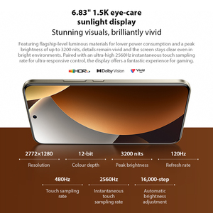 REDMI Note 15 Pro+ 5G CPU Snapdragon ®   Pantalla AMOLED CrystalRes de 6.83 pulgadas de 7.ª generación, batería de 6500 mAh (típica), Xiaomi HyperOS 2 - Product Image 5