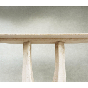 Sang Trọng La Mã Travertine Bảng Phòng Khách Dài Kem Bất Đá Top Cao Chân Accent Hành Lang Đá Cẩm Thạch Nhập Bảng Điều Khiển - Product Image 4