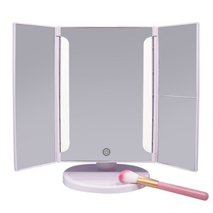 <span class=keywords><strong>Espejo</strong></span> de maquillaje iluminado con – <span class=keywords><strong>Espejo</strong></span> de mesa plegable con 2 y <span class=keywords><strong>5</strong></span> <span class=keywords><strong>aumentos</strong></span> – <span class=keywords><strong>Espejo</strong></span> de maquillaje giratorio 180° – Funcion - Product Image 4