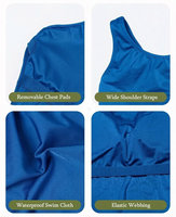 Maillot de bain menstruel une pièce anti-fuite 4 couches absorbant séchage rapide UPF 50+ résistant au chlore Vente en gros OEM ODM Maillots de bain personnalisés