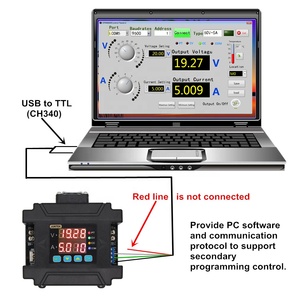 DPM8605-RF/DPM8605-RF485 โมดูลจ่ายไฟแบบตั้งโปรแกรมได้ไร้สาย 60V 5A 300W แรงดันไฟฟ้าคงที่กระแสไฟฟ้าสเต็ปดาวน์ TTL 92% - Product Image 4