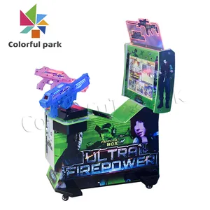 Coloré Parc 22 feu cible de tir machine de jeu pour enfants pistolet tir 2019