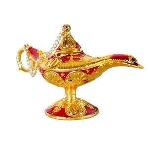 <span class=keywords><strong>Aladin</strong></span> Magic Genie Lamps Antique Wishing <span class=keywords><strong>Aladin</strong></span> Lamp Souvenir Classic Vintage Collectible Lamp Home Decoration Metal Crafts Gift - Product Image 1