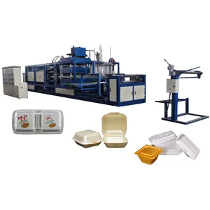 Disposable Auto PS foam food package container production line ps foam food container making machine