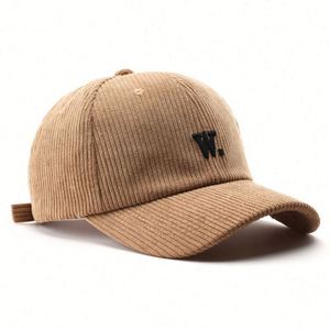 Gorra de Béisbol de Pana Ajustable de Color Sólido con Letras Bordadas Personalizadas OEM, Visera Curva, Gorras con Logotipo Bordado en 3D, Gorra Estilo Dad Hat - Product Image 2