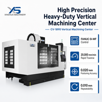Centre d'usinage CNC 3 axes VMC CV-1890 avec commande FANUC, BT50, 6000 tr/min, charge de table 2500 kg, machine de découpe de métaux robuste