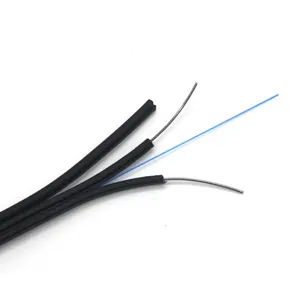 Ftth glasvezel drop wire outdoor 1 2 4 core single mode g652d g657a g657a2 fiber ftth drop kabel