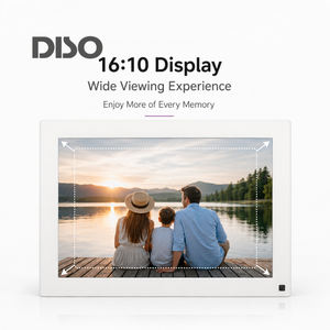 Cadre photo intelligent de 10 pouces avec grand écran haute définition, Wi-Fi, en plastique ABS, partage de photos à distance, idéal pour offrir des cadeaux aux aînés - Product Image 6