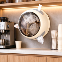 Nouveau Distributeur Mural Multifonctionnel pour Cuisine, Boîte de Rangement pour Films Alimentaires, Gants Jetables et Sacs de Conservation des Aliments