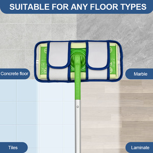 Compatibile con <span class=keywords><strong>Swiffer</strong></span> Sweeter, panno per mocio piatto, lavabile a umido e a secco, accessorio di ricambio in microfibra ultrafine. - Product Image 5
