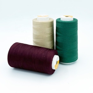 Basso MOQ vendita calda 40S/2 poliestere Macrame Cord accessori per abbigliamento fili per cucire multicolori semplici - Product Image 1