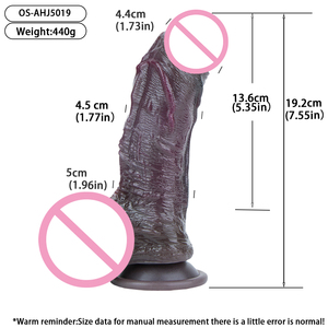 NNSX 19cm Whopper Black Dildos réalistes avec ventouse pour femmes, jouets sexuels, simulation de pénis masculin, produits pour adultes, vente en gros d'usine - Product Image 2