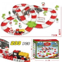 Cadeau de Noël tendance : Jouet de train éducatif à assembler soi-même avec circuit, ensemble de train électrique en gros, piste de train pour enfants