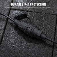 Kit de connecteurs et prises Schuko extérieurs PHEIYON IP44 pour câble 3G1.5mm² – Rallonge européenne pour outils de jardin