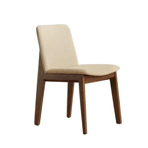 Chaise de salle à manger en bois massif nordique, design moderne minimaliste, rembourrée, pour adultes. - Product Image 5