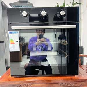 <span class=keywords><strong>Four</strong></span> électrique <span class=keywords><strong>encastrable</strong></span> en fonte noire standard 220V 2000W Contrôle mécanique Capacité 60L Fonction minuterie - Product Image 2