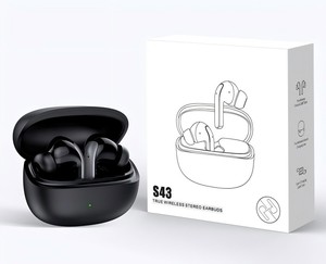 Oem S43 không dây Earbuds <span class=keywords><strong>Bluetooth</strong></span> HeadPhone 24h phát lại LED hiển thị điện với sạc trường hợp, IP4 <span class=keywords><strong>bluetooth</strong></span> earbud cho tập luyện - Product Image 2