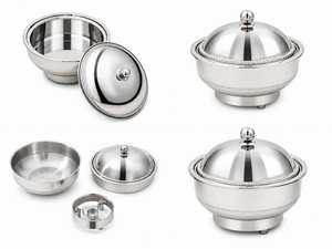Stackable Stainless Steel <b>Chafing</b> <b>Dish</b> <b>Set</b> for Commercial <b>Buffet</b> Storage Catering Restaurants Hotels Banquets Wedding Venues - Product Image 4