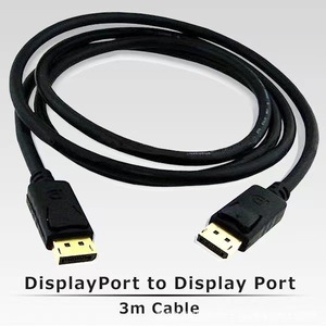 1.5M DP kablo erkek erkek DisplayPort dönüştürücü adaptörü ile <span class=keywords><strong>HDMI</strong></span> PVC ceket ev monitör ve hoparlör için siyah - Product Image 4