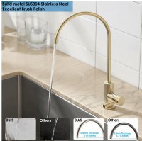 Robinet d'eau potable sans plomb en acier inoxydable Robinet de cuisine design moderne SUS304 Robinet de purificateur d'eau pour la cuisine