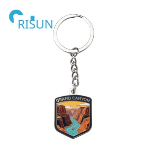 Fabricación de fábrica EE. UU. Montañas Rocosas Viajes Aventura Recuerdo Llavero Titular Esmalte personalizado Parque Nacional Llaveros - Product Image 2