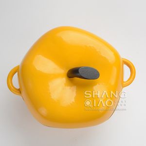 <span class=keywords><strong>Cocotte</strong></span> <span class=keywords><strong>en</strong></span> <span class=keywords><strong>fonte</strong></span> émaillée <span class=keywords><strong>en</strong></span> forme de cloche et de poivre, cuisson au four néerlandais - Product Image 6