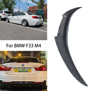 For 4 Series F33 Convertible&M4 F83 M4 Style Honeycomb Carbon Fiber <b>Rear</b> <b>Spoiler</b> Trunk Wing 2013-2020 - Product Image 2