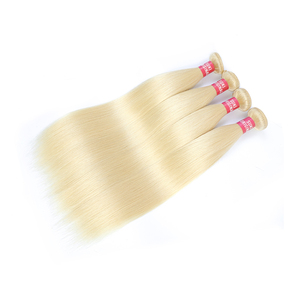 100% paquetes de cabello humano Remy doble dibujado rubia oro extensiones de cabello Armadura - Product Image 1