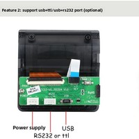 Impresora Térmica Integrada Norgee NG-QR23 de 58 mm para Máquinas Expendedoras y Kioscos Médicos, con Interfaz USB TTL/RS232, en Stock