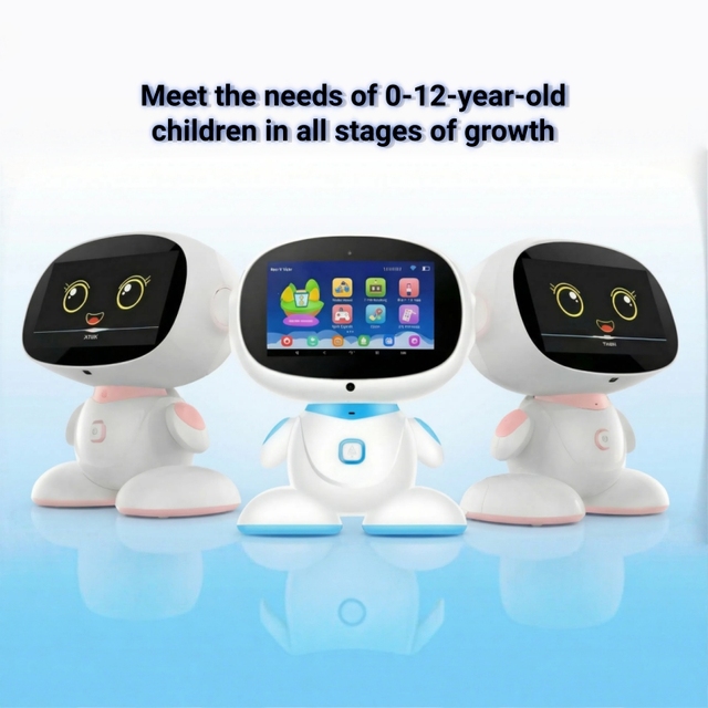 AI ChatGPT Educational Robot 7-inch Electric Dance Camera Smart Kit for School Children with Android 10 and 32GB Storage
