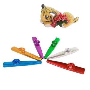Outils musicaux Orff, pipe soufflée, <span class=keywords><strong>kazoo</strong></span> métallique coloré, <span class=keywords><strong>instrument</strong></span> de musique - Product Image 3