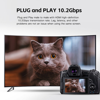 Adaptateur de câble Micro HDTV compatible HD, vitesse 1080P 3D, câble plaqué or, commutateur pour XBOX, câble Micro HD