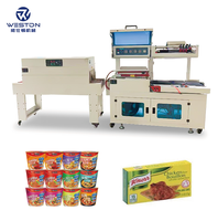 Machine d'emballage sous film rétractable entièrement automatique à scellage latéral pour boîtes en carton, emballages alimentaires en papier