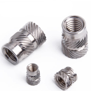 Écrou fileté femelle moleté en acier inoxydable série QT IUB, usinage CNC OEM, M1.6 à M10, pour moulage plastique de coques - Product Image 3